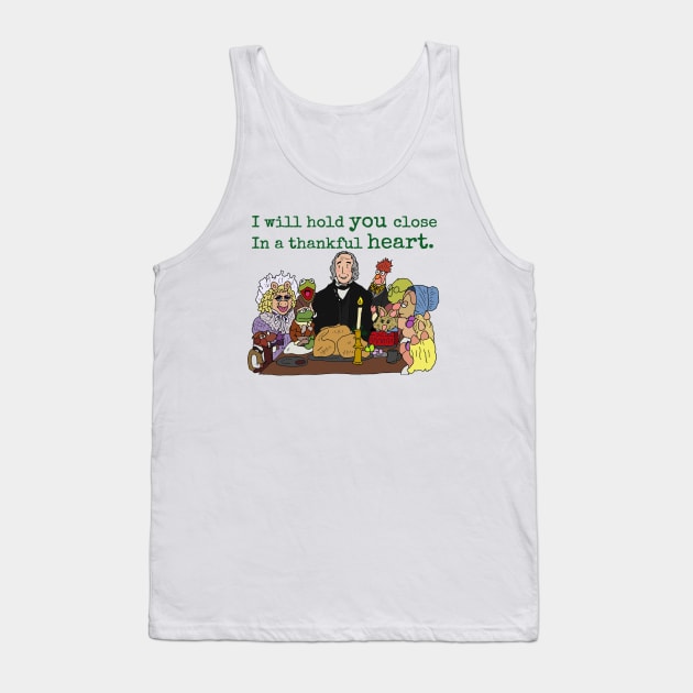 The Muppet Christmas Carol - Thankful Heart, large text Tank Top by JennyGreneIllustration